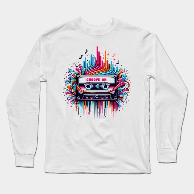 Groove Tape: Color Beats” Long Sleeve T-Shirt by FreshIdea8